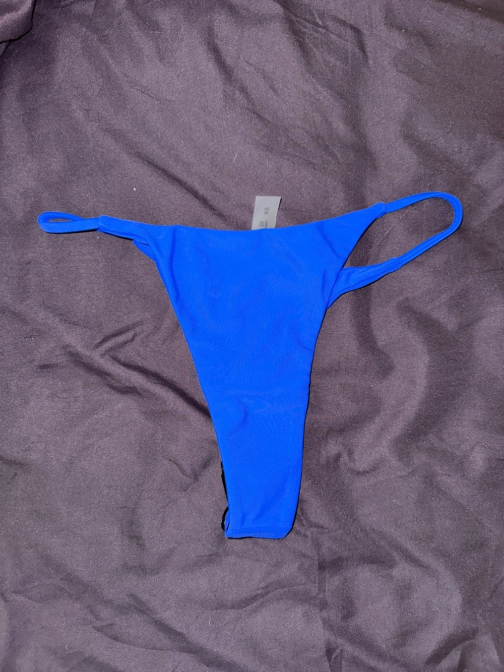 SHEIN Royal Blue Thong Bikini Bottomu